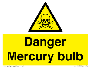 Danger Mercury bulb